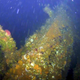 The stern section of the USS Abner Read, found near Kiska, Alaska.